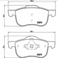 Kit de plaquettes de frein BREMBO P 86 016 – Essieu avant