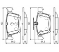 Kit de plaquettes de frein BOSCH 0 986 494 659 – Essieu arrière
