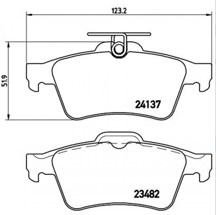 Kit de plaquettes de frein BREMBO P 59 042 – Essieu arrière