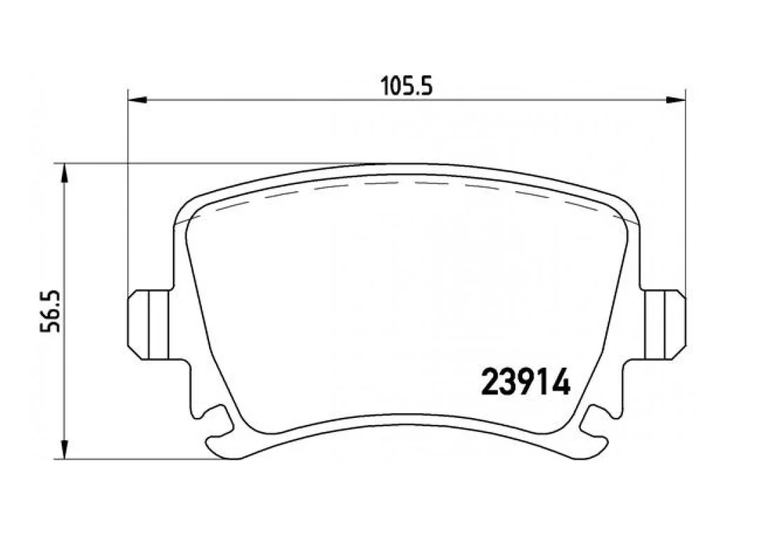 Kit de plaquettes de frein BREMBO P 85 073 – Essieu arrière