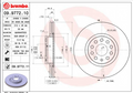 Disque de frein BREMBO 09.9772.11