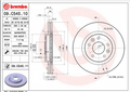 Disque de frein BREMBO 09.C545.11