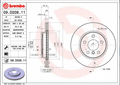 Disque de frein BREMBO 09.D208.11