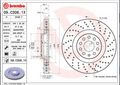Disque de frein BREMBO 09.C306.1X – Xtra Line – Avant – Perforé/Ventilé – 340mm