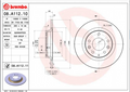 Disque de frein BREMBO 08.A112.11