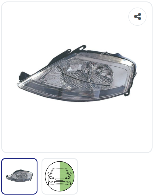 Phare avant gauche électrique OEM 620885 – Citroën C3 1 Phase 1 2002-2005
