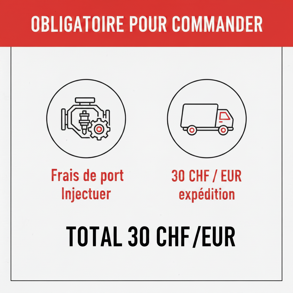 Frais de port Injecteur Europe â€” 30 EUR expÃ©dition