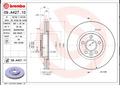 Disque de frein BREMBO 09.A427.11