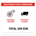 Consigne + Frais de port Turbo Europe â€” 209 EUR