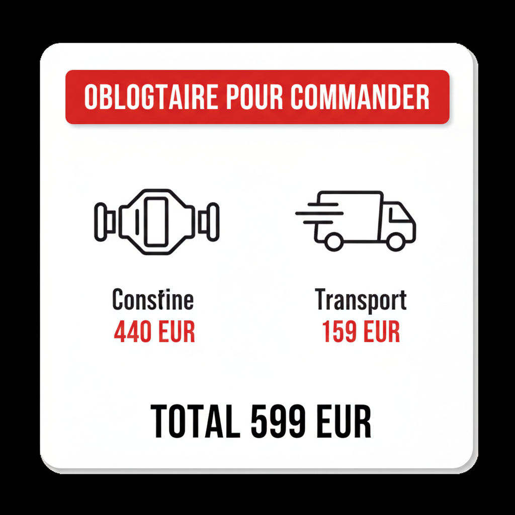 Consigne + Frais de port Pont DiffÃ©rentiel Europe â€” 599 EUR