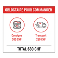 Consigne + Frais de port Culasse Suisse â€” 630 CHF