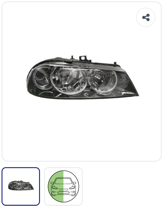 Phare avant droit électrique Xenon OEM 60695647 – Alfa Romeo 156 Phase 2 2003-2006