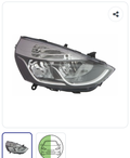 Phare avant droit chrome/noir OEM 260106624R – Renault Clio 4 Phase 1 (2012-2016)