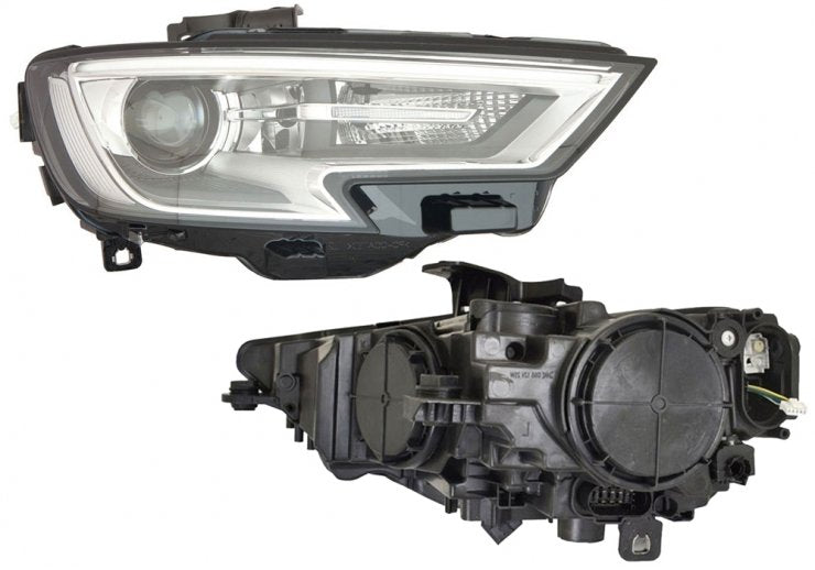 Phare électrique droit LED Xénon D5S+H8 avec moteur – OEM 8V0941044E – Audi A3