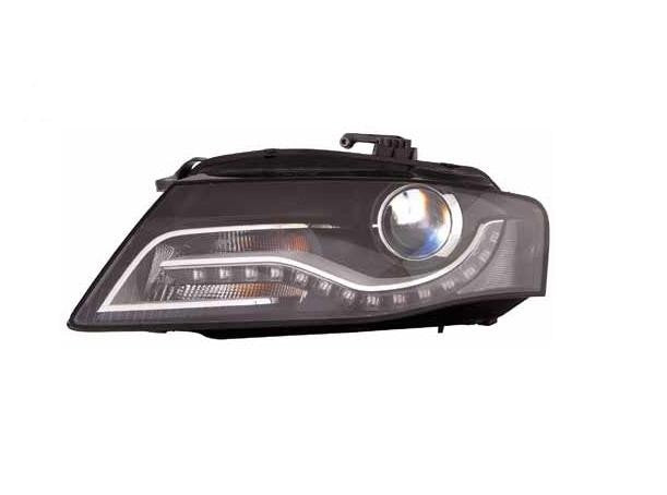 Phare gauche LED Xénon noir avec moteur – OEM 8K0941029AJ – Audi A4